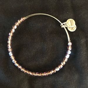 Alex and Ani purple crystal bracelet